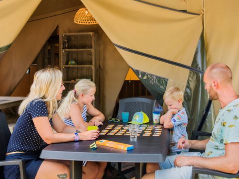 CANVAS AND WOOD TENT 6 people - Glamping tent Larzac