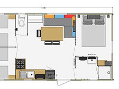 MOBILE HOME 6 people - Comfort - 3 bedrooms