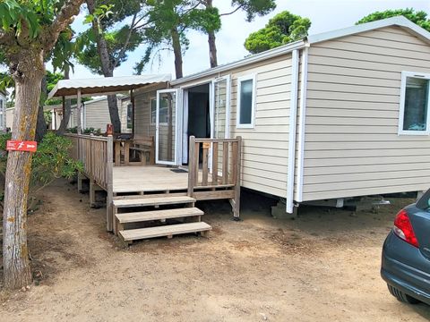 MOBILHOME 6 personnes - Mobil-home 019 (3 chambres, 1 salle d'eau) - Clim - Terrasse couverte