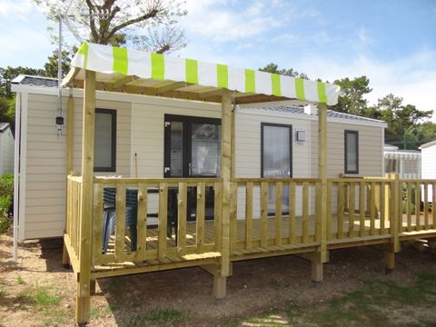 MOBILHOME 7 personnes - Mobil Home 3 ch 6/7 pers Terrasse semi-couverte sans Clim TV