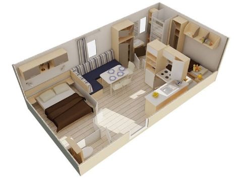 MOBILE HOME 4 people - comfort + 2 bedrooms for 4 people