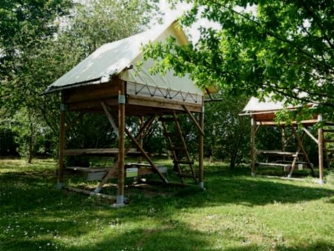 TENTE TOILE ET BOIS 2 personnes - Bivouac 2 personnes sans sanitaires