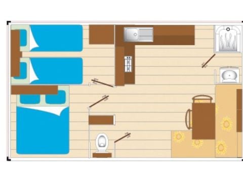 MOBILE HOME 4 people - Cocoon 2 bedrooms 21m