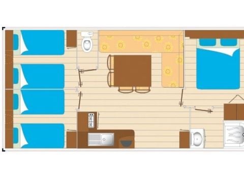 MOBILE HOME 8 people - 3-bedroom 35m² leisure