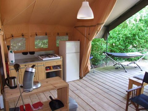 CANVAS AND WOOD TENT 6 people - ENSUITE