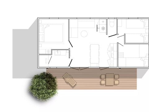 MOBILE HOME 6 people - Cosy 4 Rooms 6 People