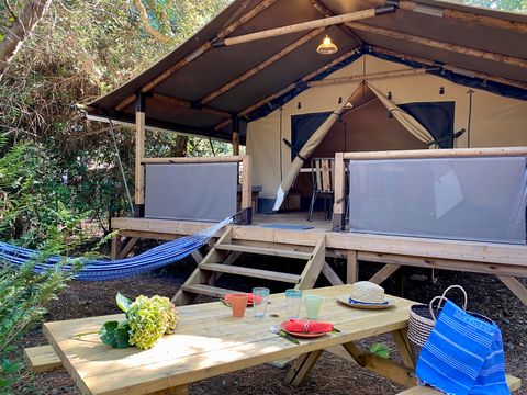 CANVAS AND WOOD TENT 5 people - Tente Kenya 4/5p - 2 bedrooms