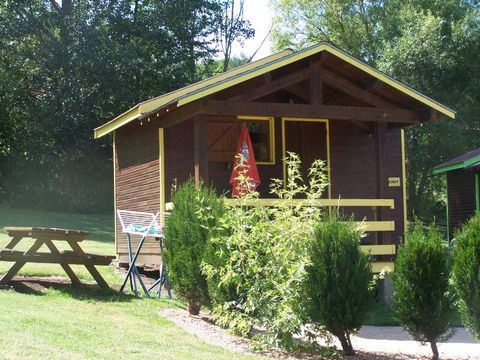 CHALET 2 personnes - CAVANON STANDARD VERT sans sanitaires