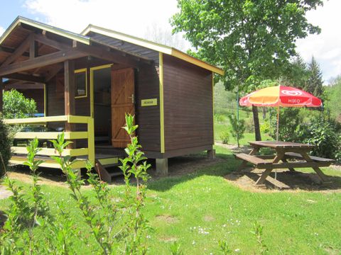 CHALET 2 personnes - CABANON JAUNE sans sanitaires