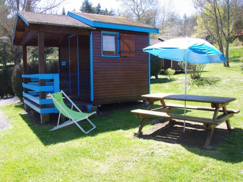 CHALET 1 personne - CABANON STANDARD BLEU sans sanitaires