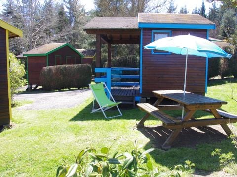 CHALET 1 person - STANDARD CABANON BLUE without sanitary facilities