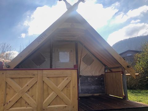 CANVAS AND WOOD TENT 4 people - LODGE SKALI - without sanitary facilities