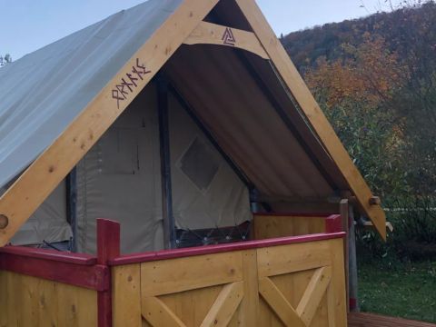 CANVAS AND WOOD TENT 4 people - LODGE SKALI - without sanitary facilities