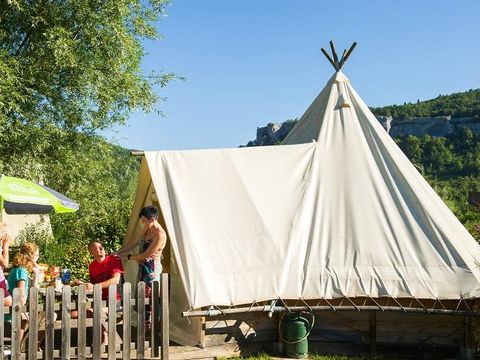 CANVAS BUNGALOW 4 people - LODGE TRAPPEUR without sanitary facilities