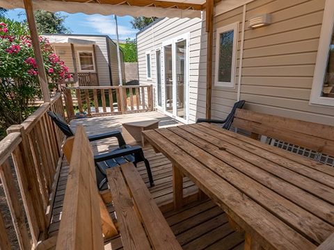 MOBILE HOME 8 people - Comfort XL | 3 Bedrooms | 6/8 Pers | Covered Terrace | Air Conditioning