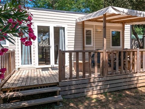 MOBILE HOME 8 people - Comfort XL | 3 Bedrooms | 6/8 Pers | Covered Terrace | Air Conditioning