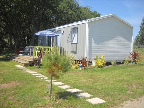 MOBILE HOME 6 people - Premium 30m² (3 bedrooms) + terrace 15m² + linen + towels + LV + TV 6 pers.