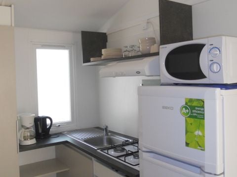 MOBILE HOME 3 people - Confort 18m² (1 bedroom) + covered terrace 9m² + TV 2/3 pers.