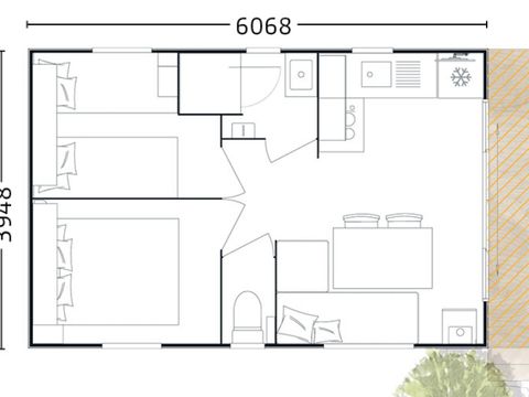 MOBILE HOME 5 people - MOBIL-HOME 27m² / 2 bedrooms