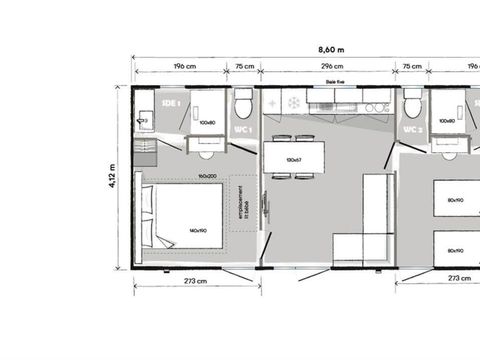 MOBILE HOME 4 people - Premium cottage - air-conditioned