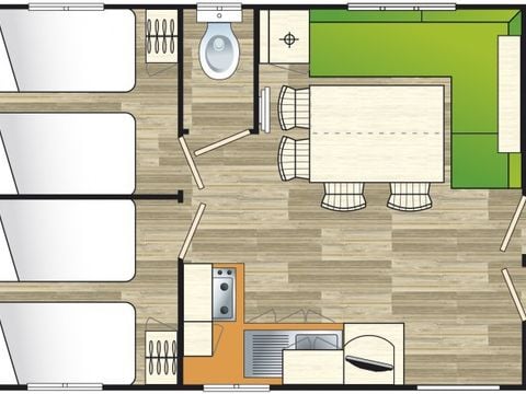 MOBILE HOME 6 people - Family Eco - 30 sqm