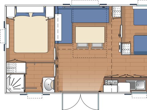 MOBILE HOME 5 people - Cottage Eco - 28 m² (28 sqm)