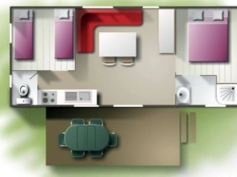 MOBILE HOME 4 people - Mobil home Classique 2 chambres 4 personnes, 32 m² (modèle 2019), Arrived Sunday