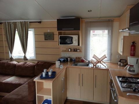 MOBILE HOME 6 people - Résid La Garenne 32m2 3ch air-conditioned Covered terrace TV Dishwasher from Sunday to Sunday