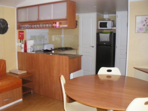 MOBILE HOME 6 people - Residence de la FORÊT dishwasher + air conditioning + TV + covered terrace