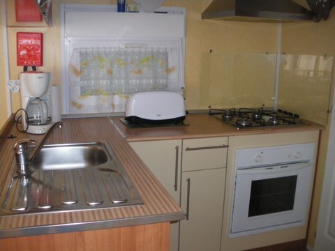 MOBILE HOME 6 people - Residence de la FORÊT dishwasher + air conditioning + TV + covered terrace