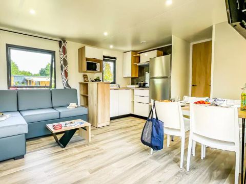 LODGE 4 personnes - Mobil-Home Lodge PREMIUM 3 Pièces 4 Personnes + TV