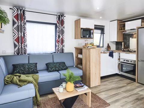 MOBILHOME 4 personnes - Mobil-Home SERENITY-PREMIUM 3 Pièces 4 Personnes + SPA + TV