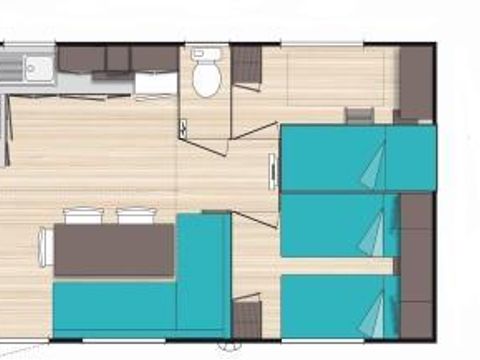 MOBILHOME 6 personnes - FAMILLE 6 personnes