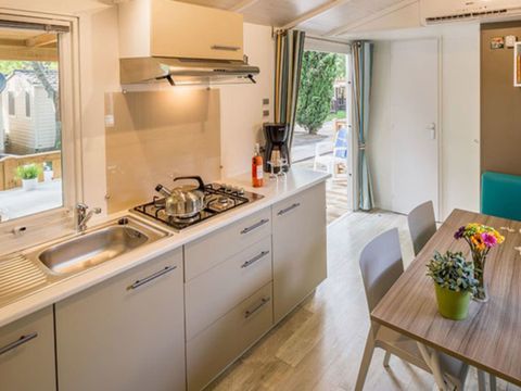 MOBILHOME 5 personnes - Mobil-home | Comfort | 2 Ch. | 5 Pers. | Terrasse surélevée | Clim.