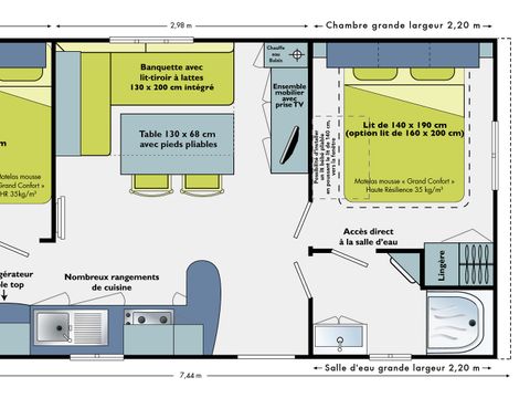 MOBILHOME 6 personnes - ECO