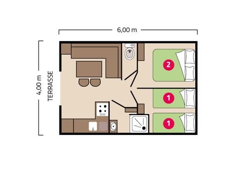 MOBILE HOME 4 people - Palma