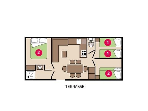 MOBILE HOME 6 people - Family