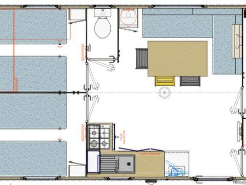 MOBILHOME 6 personnes - 3 chambres 35m² confort