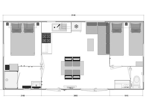 MOBILHOME 5 personnes - 2ch 31m² confort