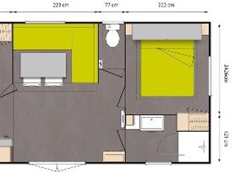 MOBILE HOME 4 people - standard + 27 sqm