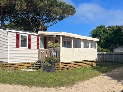 MOBILHOME 6 personnes - 3 chambres (40m²) - lave vaisselle et/ou lave-linge - 2 SDB - vue mer