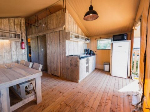 TENTE TOILE ET BOIS 6 personnes - LODGE Prestige CAMPING