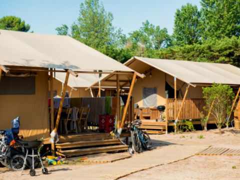 TENTE TOILE ET BOIS 6 personnes - LODGE Prestige CAMPING