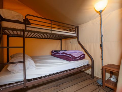 TENTE TOILE ET BOIS 5 personnes - Sunlodge  Confort (pas de douche)