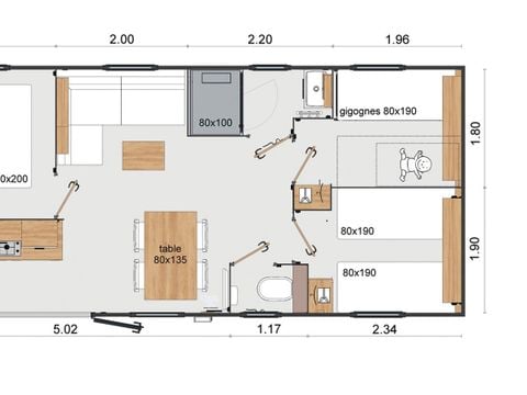 MOBILHOME 6 personnes - ALTANA