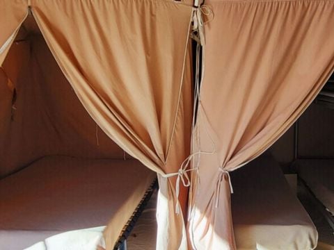 CANVAS AND WOOD TENT 5 people - ECO 2ch 5P without sanitary facilities