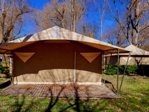 CANVAS AND WOOD TENT 5 people - ECO 2ch 5P without sanitary facilities