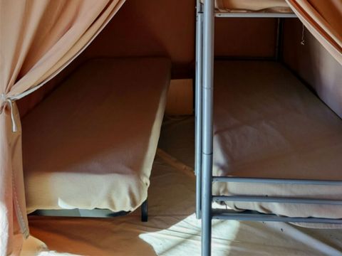 CANVAS AND WOOD TENT 5 people - ECO 2ch 5P without sanitary facilities