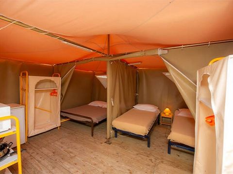 CANVAS AND WOOD TENT 4 people - ECO 2ch 4P without sanitary facilities