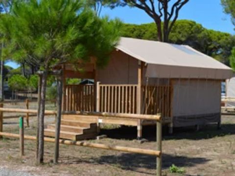 CANVAS AND WOOD TENT 2 people - MINI LODGE (without sanitary facilities)